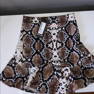 Nastygal Flip It Snake Skirt  (Never worn before)